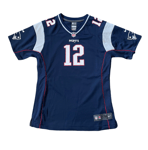 New England Patriots Jersey (Size 16y) Girl's Nike NFL Home Top - Brady 12 - New