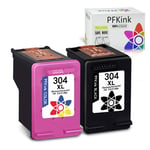 PFKink Remanufactured for HP 304 304XL Ink Cartridges for HP Envy 5010 5020 5030 5032 Deskjet 2620 2622 2630 2632 2633 2634 3720 3730 3733 3735 3750 3760 3762 3764 (1 Black, 1 Colour)
