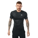 Men's T-Shirt Under Armour HeatGear Compression Print in Black