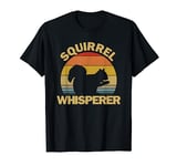 Squirrel Whisperer Lover Retro Sunset Squirrel Whisperer T-Shirt