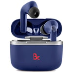 Be LIVE ANC Écouteurs Bluetooth Sans Fil 5.1 avec Réduction de Bruit Active (ANC), 4 Microphones Intégrés, Contrôle Tactile, 16H d’Autonomie, Étui Charge Rapide USB-C pour iOS/Android - NOUVEAU (Bleu)