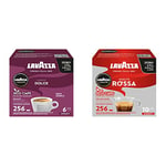 Lavazza A Modo Mio Eco Caps Coffee Pods Espresso, Lungo Dolce - 16 Pack of 16 (256 Capsules), 2.81 Kg, 8974 & A Modo Mio Qualità Rossa, Coffee Capsules, (256 Capsules)