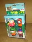 SOUTH PARK vintage set of 4 Wind Up figures 1998 sealed Comedy Central.    B2