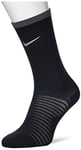 NIKE Unisex's Spark Lightweight Socks, Black/Reflective silv, 12