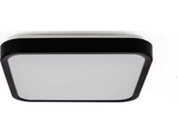 Taklampa V-Tac Plafond 48W Led Square 42X42cm Utanpåliggande Ip44 Svart Vt-8630B 6500K 5160Lm