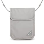 Nackplånbok - PACSAFE Coversafe X75 RFID-Blocking Neck Pouch Grey