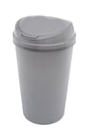 Curver 45 Litre Touch Top Kitchen Bin - Silver