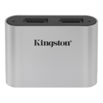USB-C 3.2 kortläsare Kingston Workflow Dual-Slot, extern, microSDHC/SDXC UHS-II