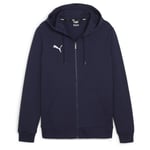 PUMA Hettegenser Teamgoal Casuals Full Zip - Navy/hvit Barn Hettegensere unisex