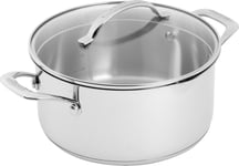 Scanpan STS kastrull med glaslock, 4,8 liter.
