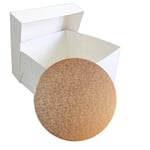 Art of Cake -12 inch Round Cake Board and Box (12 in -Rose Gold RND)