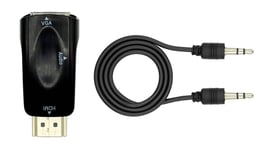 Pro HDMI til VGA adapter - Sort