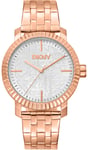 DKNY DK1L053M0035 Chambers Maxi Sølvfarvet/Rosaguldtonet stål Ø36 mm