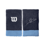 Wilson Bela Wide Wristband 2-pack Blå Svettband & pannband > Wilson