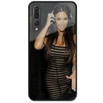 Huawei P20 Pro Svart Mobilskal Med Glas Kim Kardashian