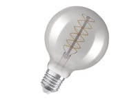 Osram Vintage 1906 - Led-Glödlampa Med Filament - Form: G95 - Klar Finish - E27 - 7.8 W (Motsvarande 30 W) - Klass G - Varmvitt Komfortljus - 1800 K