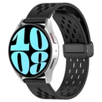 Silikonarmband Sport Samsung Galaxy Watch 6 Classic 47mm Svart
