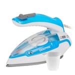 GEEPAS Travel Steam Iron 2in1 Dry & Wet Clothes Foldable Handle Teflon Soleplate