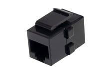 StarTech.com Cat 6 RJ45 Keystone Jack Network Coupler - F/F (C6KEYCOUPLER) - kopplingsdon för nätverk - svart