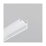 1m aluprofil CORNER12.V2 EF/U - Vitlackerad, hörn, LED skena