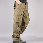 WDXPYA Men'S Cargo Pants,Mens Cargo Hard Wearing Work Trousers Cotton Pants Outdoor Camping Hiking Loose Fit 29-44,30