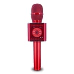 Langaton karaoke-mikrofoni Bluetooth-kaiuttimella 2x5W punainen