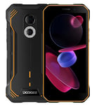 DOOGEE Android 12 Téléphone Portable Incassable S51, Octa Core 4Go+64Go, Dual SIM+SD(3 Emplacements), IP68 IP69K Smartphone Robuste Débloqué, 6,0'' HD+ Gorilla Glass, Double Caméra 12MP, NFC Orange