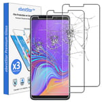 ebestStar - compatible with Samsung Galaxy A9 2018 Screen Protector SM-A9200 Premium Tempered Glass, x3 Pack anti-Shatter Shatterproof, 9H 3D Bubble Free [Phone: 162.5 x 77 x 7.8mm, 6.3'']