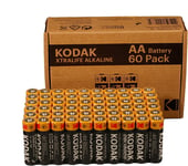 Kodak | AA Batteries | Double a | Disposable Household Alkaline | 1.5V | 60 Pack