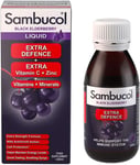 Sambucol Natural Black Elderberry Extra Defence, Vitamin C, B6 & D, Zinc, Folic 
