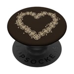 Valentines Day Roses Symbol of Love Coquette Heart PopSockets Swappable PopGrip