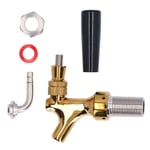 Robinet de fut de biere en acier inoxydable 304, accessoire de remplacement pour bar restaurant dore