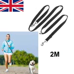 Pet Dog Puppy Training Lead 2m Long Line Leash Collar Harness Rope Black Uk