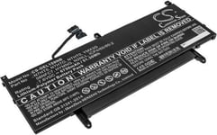 Kompatibelt med Dell Latitude 15 9510 M6W2Y, 7.6V, 6750 mAh