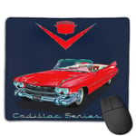 1959 Cadillac Series 62 Customized Designs Non-Slip Rubber Base Gaming Mouse Pads for Mac,22cm×18cm， Pc, Computers. Ideal for Working Or Game