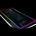Rgb Gaming Mouse Pad Oversized Glowing Led Usb Keyboard For 78*30cm No Box