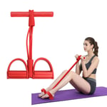 EQWR 1PCS Four-Tube Home-Rope Pedal Tractor Gym-Equipment Sit-Ups Fitness-Resistance-Bands Abdomen