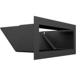 KRATKI Grille de ventilation de cheminée LUFT 9x20 noir Slim