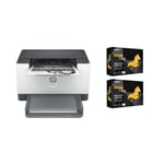 HP Home Startup Printer Pack Includes one M209dwe Mono Laser Printer & 1000 Sheets A4 Paper Dual-band W-Ffi with Self-Reset - Print up to 30 pages per minute - 2-Sided Printing - Networkable - Instant Ink Enabled: Sign up to Instant Ink to