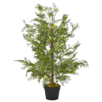 vidaXL kunstig plante cyprestræ med urtepotte grøn 90 cm