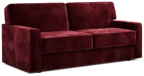 Jay-Be Linea Velvet 3 Seater Sofa Bed - Burgundy
