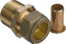 Fix-Pro Komp. Overgang Med Nippel Lige, Til Pex-Rør 18 Mm X 3/4" N