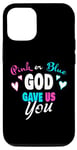 Coque pour iPhone 13 Pink or Blue GOD Gave Us You – Christian Faith Gender Reveal