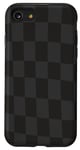 Coque pour iPhone SE (2020) / 7 / 8 Drapeau de course à damier noir et gris