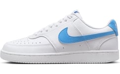 NIKE Femme W Court Vision Lo Nn Bas, Blanc, Bleu (White University Blue), 39 EU