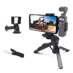 micros2u DJI Osmo Pocket & Action Compatible 2-in-1 Hand Held Pistol Grip Vlogging Portable Tripod. Combine Osmo and Mobile Phone Bracket or use with Osmo Pocket Only