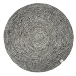 Merino Ullmatta Rund Granit (Rund 160 cm)
