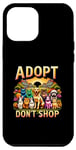 Coque pour iPhone 12 Pro Max Adopt Don't Shop Pet Adoption Animal Rescue