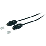 Câble 30L504 [1x connecteur Toslink mâle (ODT) - 1x connecteur Toslink mâle (ODT)] 3.00 m noir contacts dorés