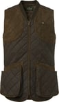 Chevalier Men's Vintage Shooting Vest  Leather Brown, M